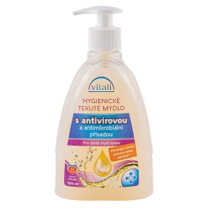vitali-hygienicke-tekute-mydlo-s-antibakterialni-prisadou-Obsahuje vysoce účinnou látku ANTIVA™-500ml